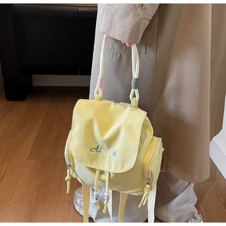 Foreign Order Fashion Super Popular Fresh Style Women's Backpack2025New Trendy and Stylish Handbag Commuting Small Backpack for Women
