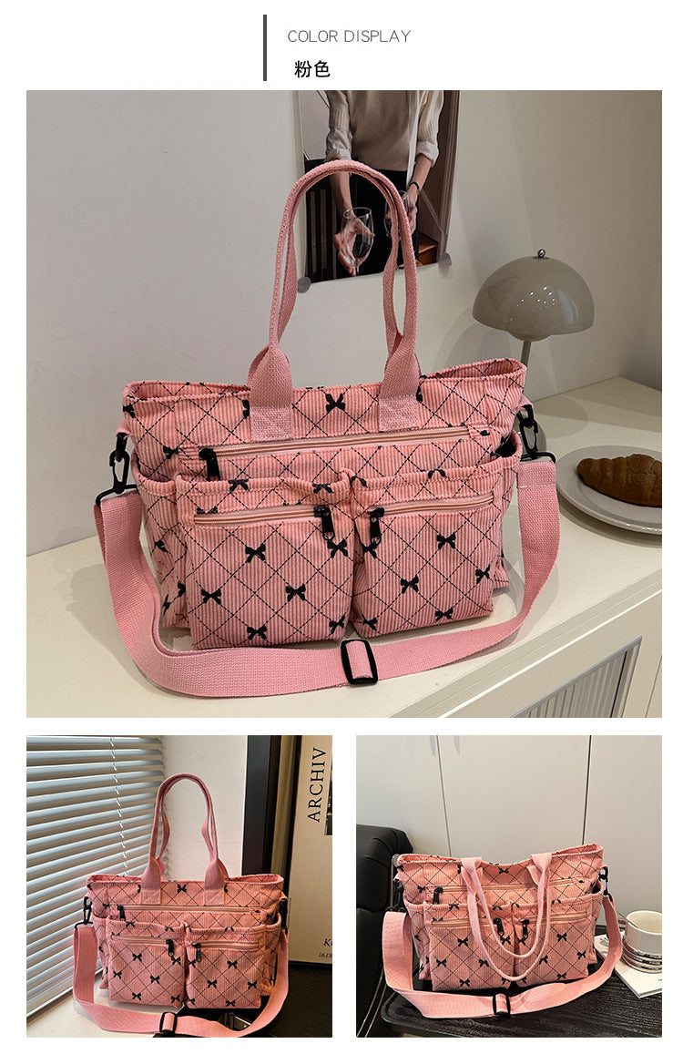 2025Summer New Simple Fashion Underarm Tote Bag This Year's Trendy Retro Commuter Shoulder Bag for Women