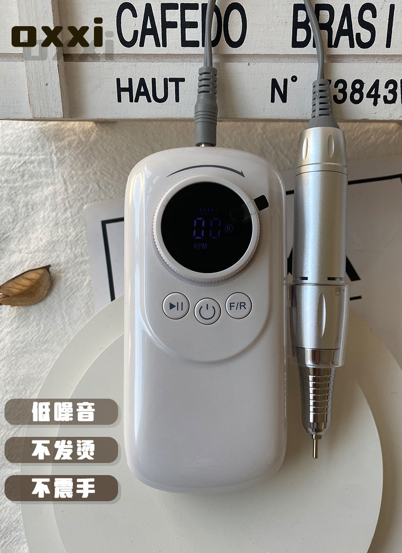 OXXI Japanese Style Rechargeable Portable Cuticle Remover Nail Polish Remover Nail Drill Machine for Nail Salon Use