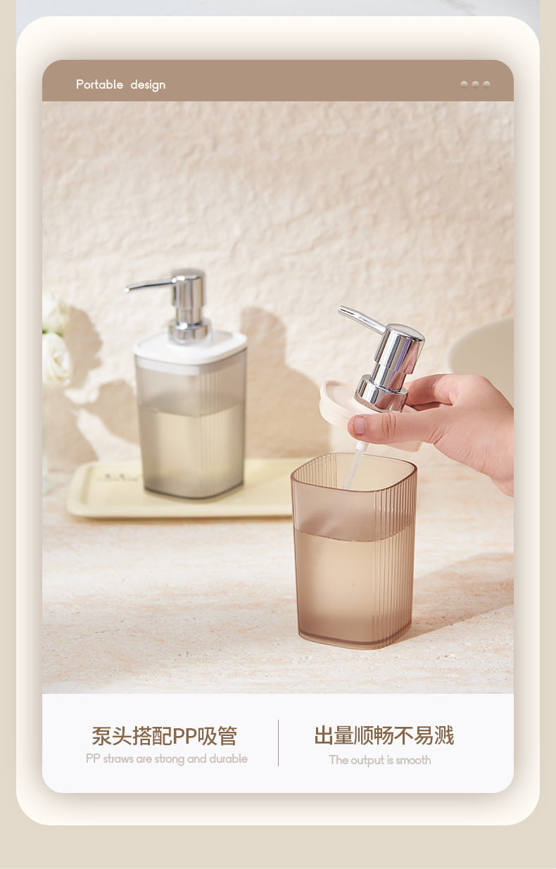 Luxury Hotel Hand Sanitizer Dispenser Bottle High-Value Bathroom Shower Gel Shampoo Empty Bottle Press-Type Set
