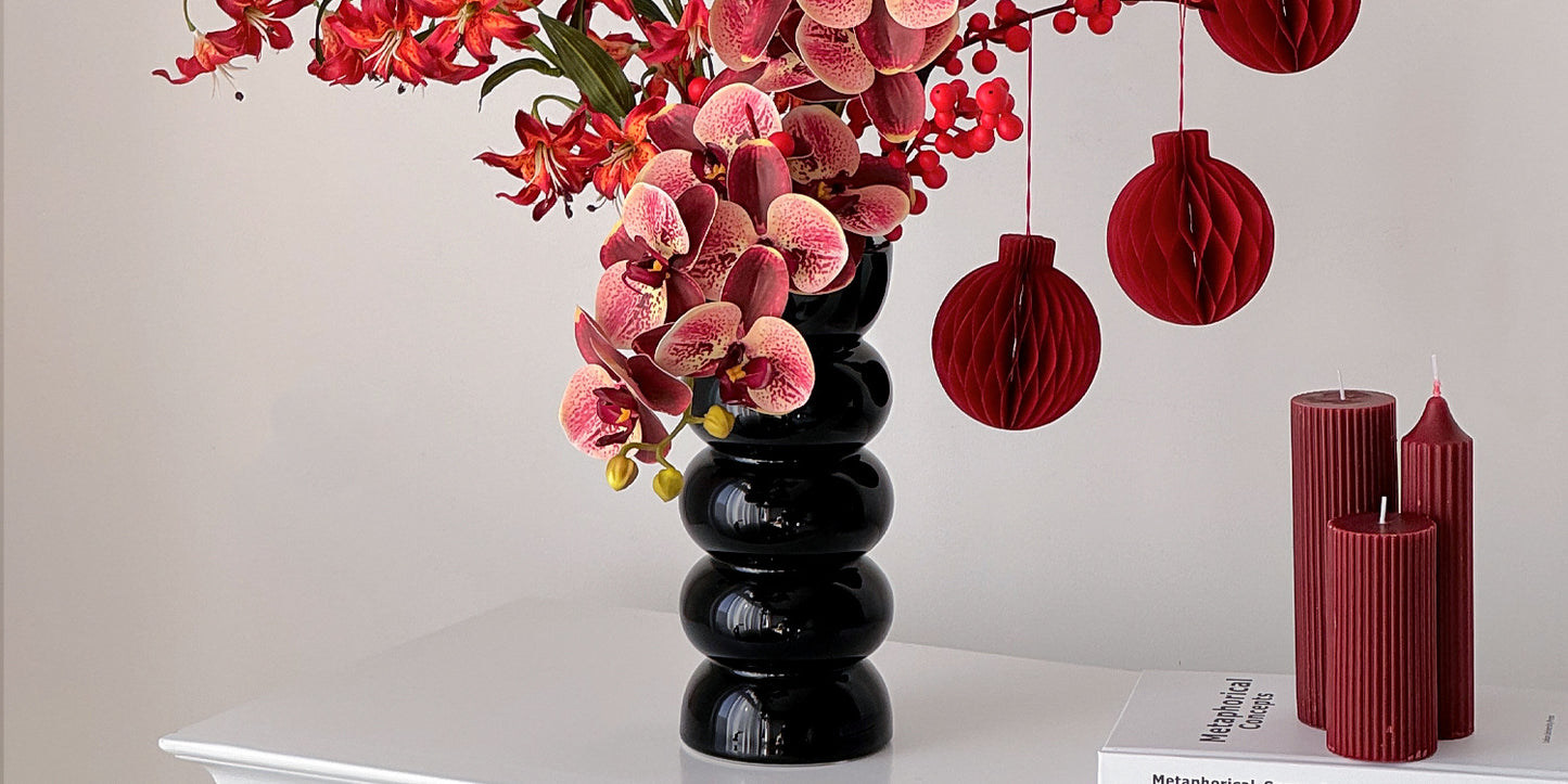 Wholesale Housewarming Gift Winter Green Red Fruit Artificial Flower Bouquet Decoration Ornament New Home Move-in Joy One Piece Dropshipping