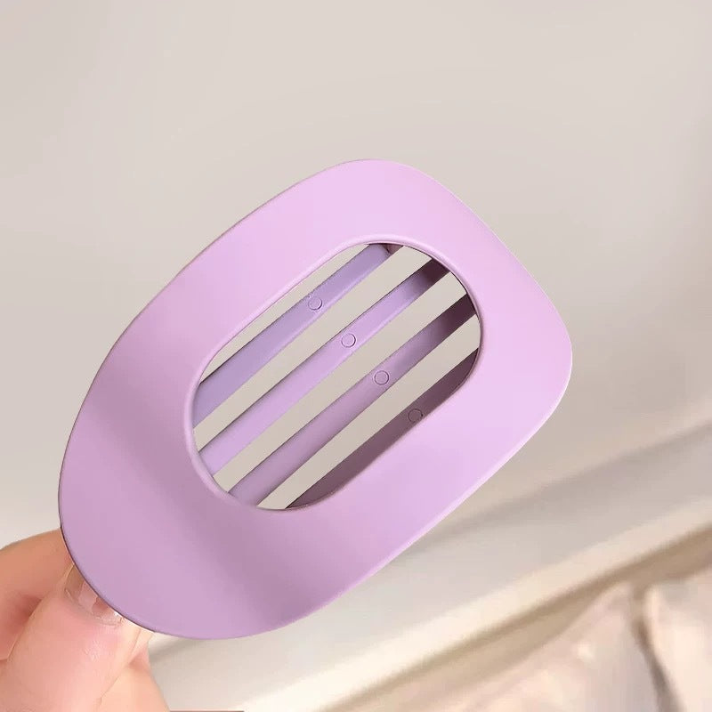Cross-Border New Hot-Selling Flat Oval Hair Clip Duckbill Clip Strong Grip Back of Head Hair Bun Simple Clip Hair Accessory
