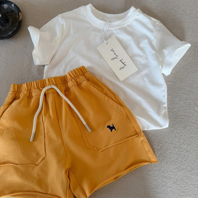 Little Bear Children's Shorts 25 Summer Boys and Girls Japanese Style Cartoon Striped Casual Pants Baby Toddler Fashionable Five-Point Shorts