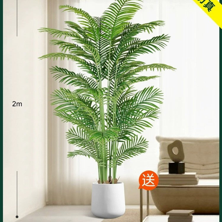 Artificial Green Plant High-End Light Luxury Anthurium Floor Potted Fake Flower Tree Indoor Living Room Bionic Plant Decorative Ornament