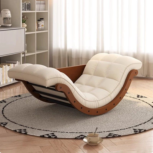 Rocking Chair Banana Sofa Recliner Rocking Multi-Functional Single Dual-Use Living Room Balcony Sofa Chair Home Leisure Lazy Chair