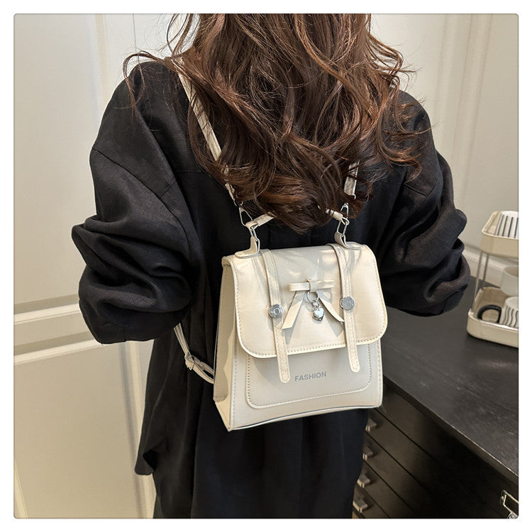 Single Shoulder Double Shoulder Women's Bag2025New Fashionable Girly Casual Multi-use Small Square Bag Spring Summer Hot-selling Women's Bag