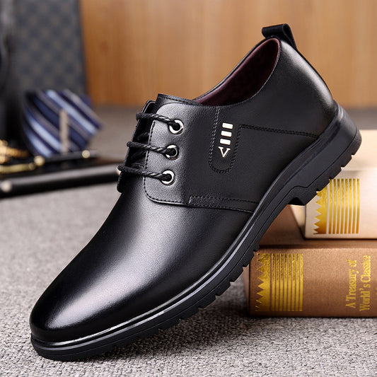 Men's Leather Shoes Business Casual Single Shoes Black Formal Work Shoes Wholesale Men's Casual Shoes Export Work Shoes