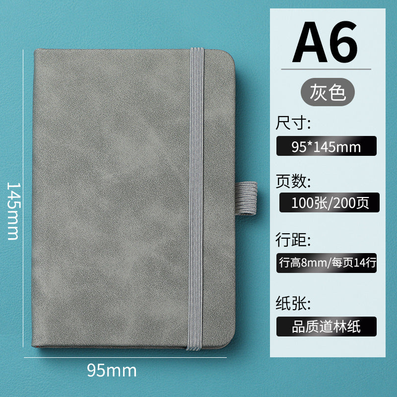 In-stock Cross-border Amazon A6Business Office Notebook Journal Internet Celebrity Planner Student Simple Strap Notebook