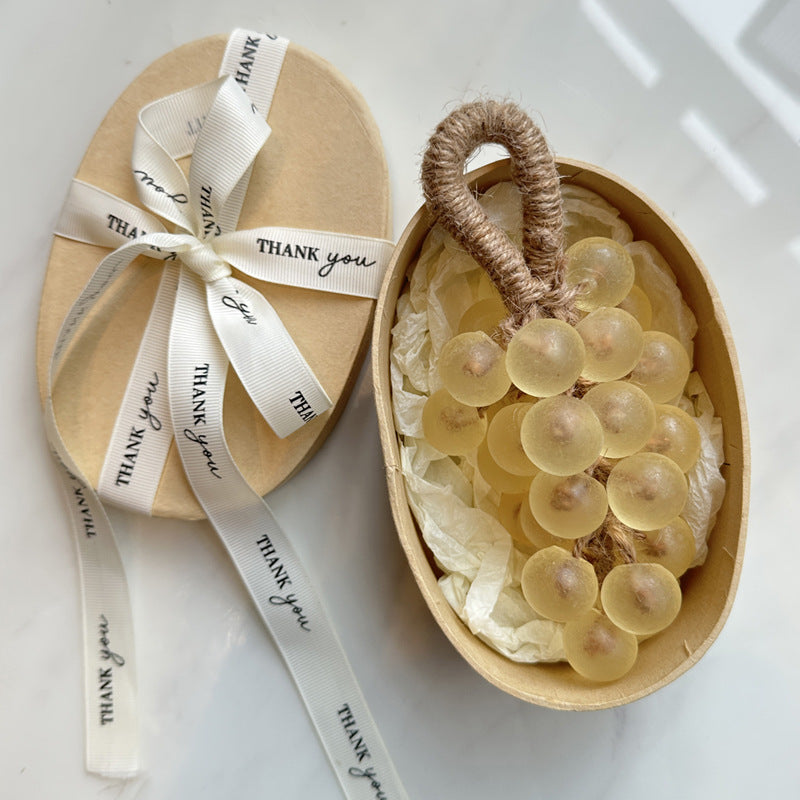 Crystal Grape Whole Bunch Soap Finished Product Simulation Soap Aromatherapy Soap Handmade Soap Gift Bath Bathroom Ornament Hanging Decoration