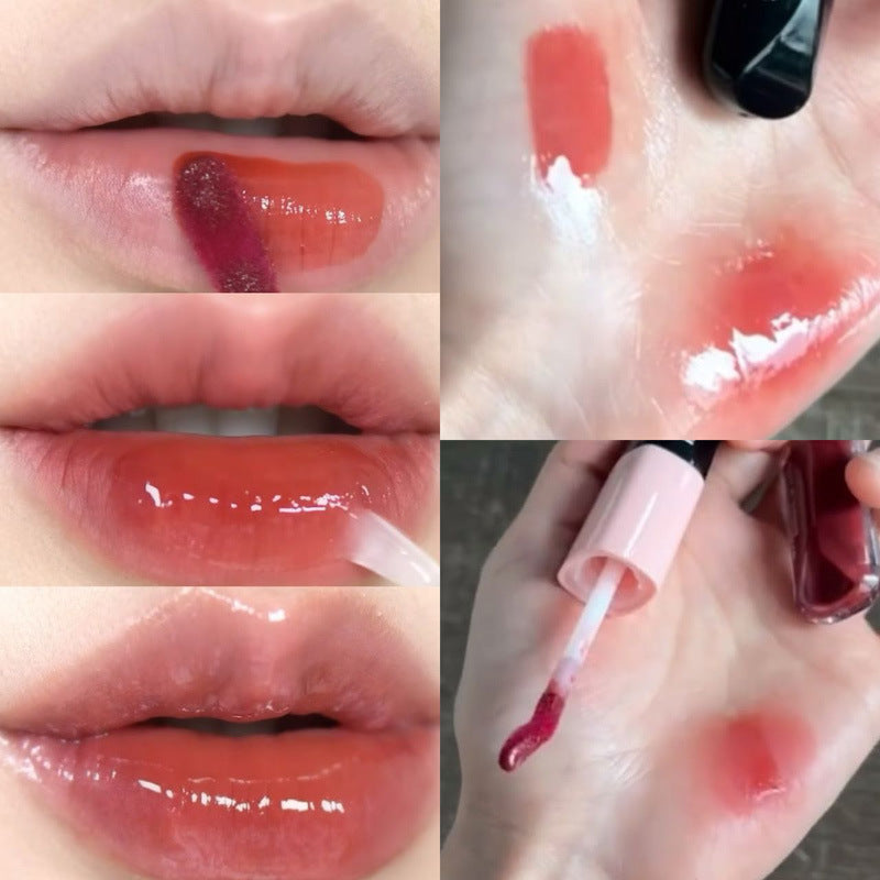 HERORANGE Moisturizing Dual-Ended Lip Gloss Velvet Matte Water Gloss Mirror Double Texture Non-Sticky Lipstick HR499
