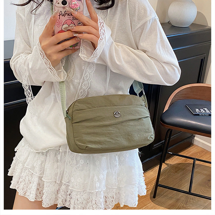 Casual texture niche design small square bag2025Spring New Fashionable Trendy Women's Single Shoulder Crossbody Bag