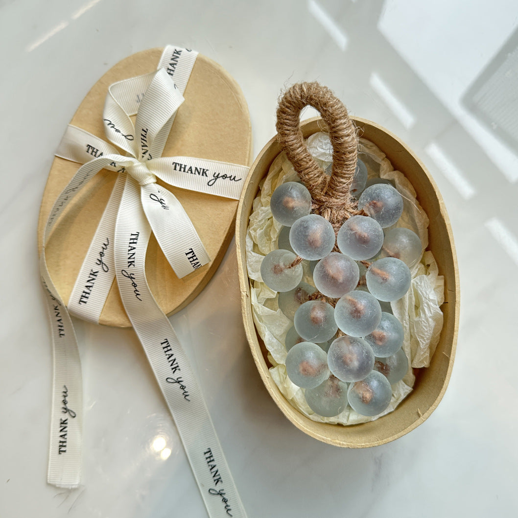 Crystal Grape Whole Bunch Soap Finished Product Simulation Soap Aromatherapy Soap Handmade Soap Gift Bath Bathroom Ornament Hanging Decoration