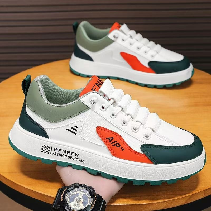 Leather men’s casual durable slip-on shoes