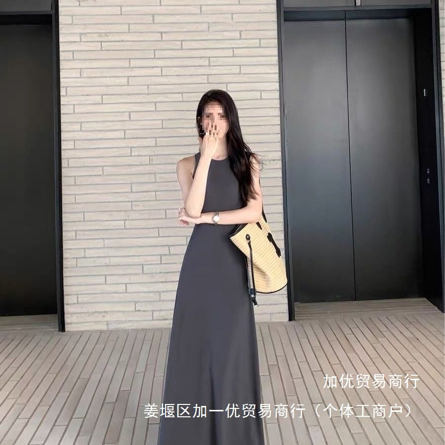 Women's Summer Sleeveless Tank Top Dress2025New Slim Fit Slimming Hot Girl Temperament a Wholesale
