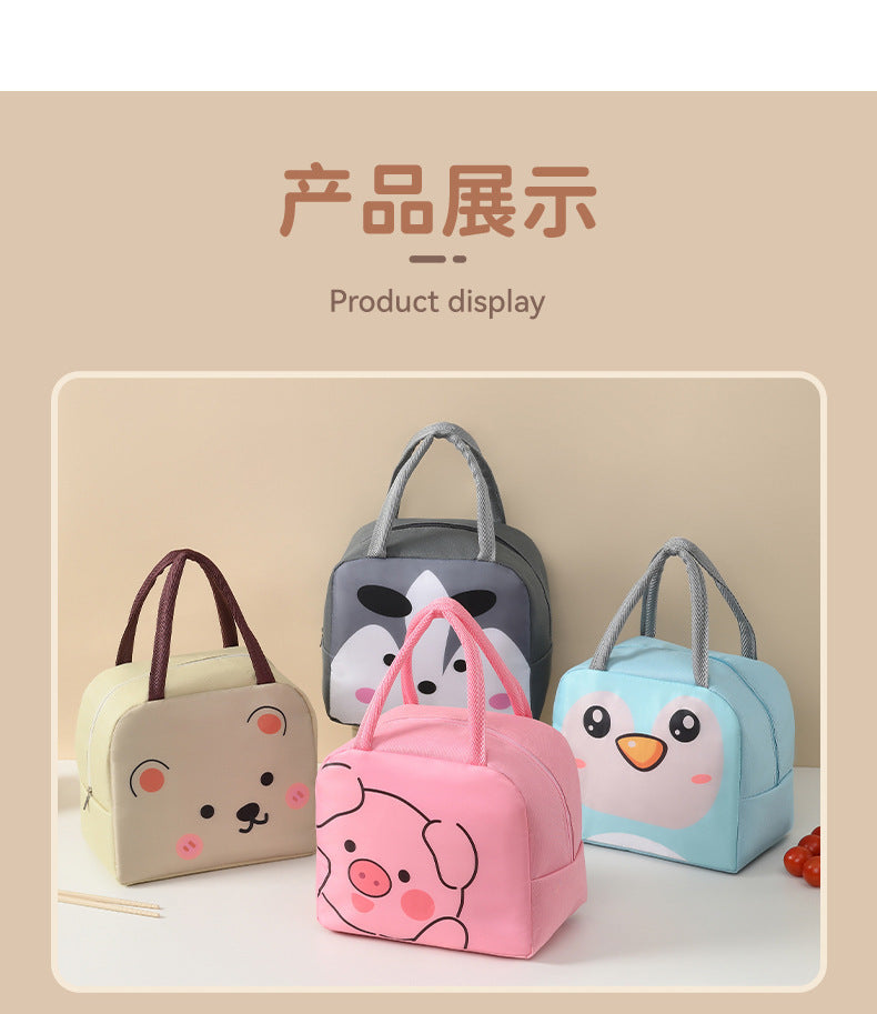 Lunch Box Handbag Bento Bag Insulated Bag Office Worker Lunch Bag Primary School Clothes Lunch Bag Pinny Rice Bag