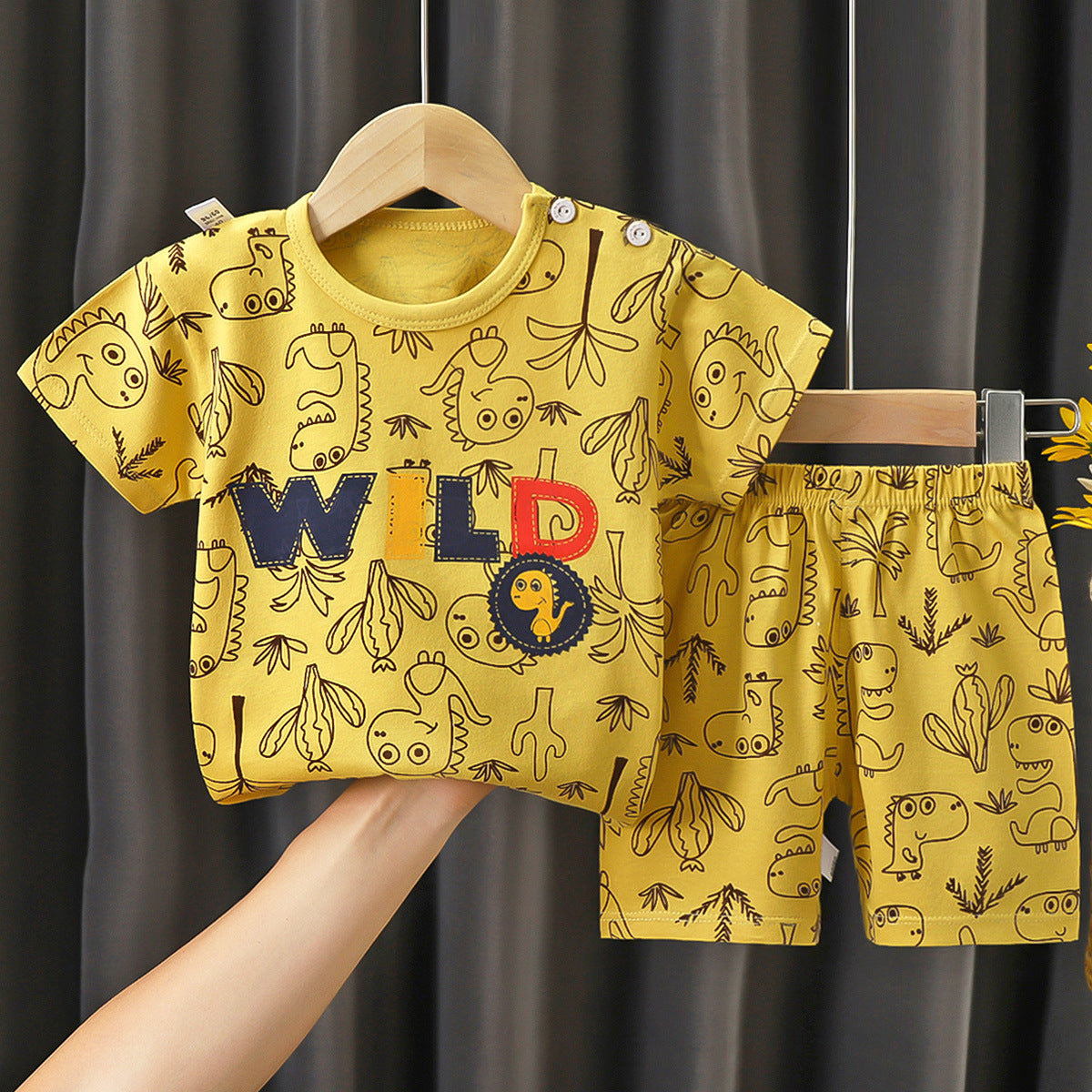 Children's Summer Short Sleeve Set a Cotton-like Boys' and Girls' Clothing t T-shirt Baby Summer Clothing2025Children's Clothing