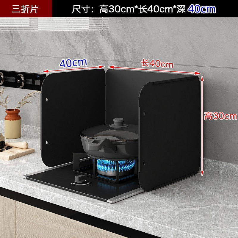 Kitchen Oil-Proof Baffle Stove Gas Stove Heat Insulation Board Foldable Storage Thickened Waterproof Fireproof High-Temperature Oil-Proof Board