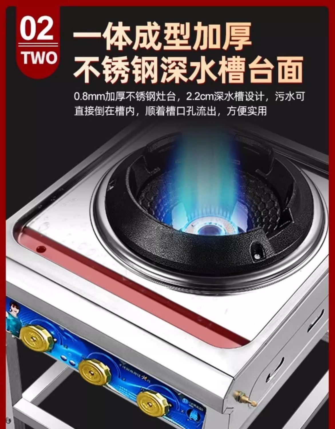 2025New Model High Power Commercial Gas Stove Rack Liquefied Gas Stove Medium Pressure High Pressure Stir-fry Restaurant Special