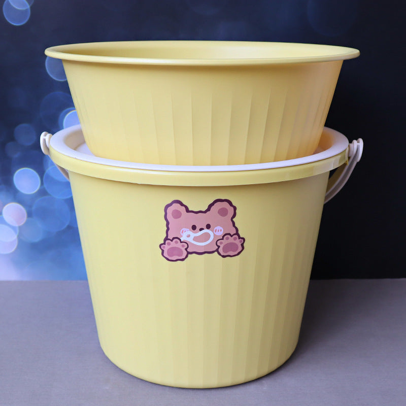 Back-to-School Season Toiletries Set Washbasin Bucket Tooth Cup Soap Dish Shoe Brush for Male and Female Students Dormitory11Set