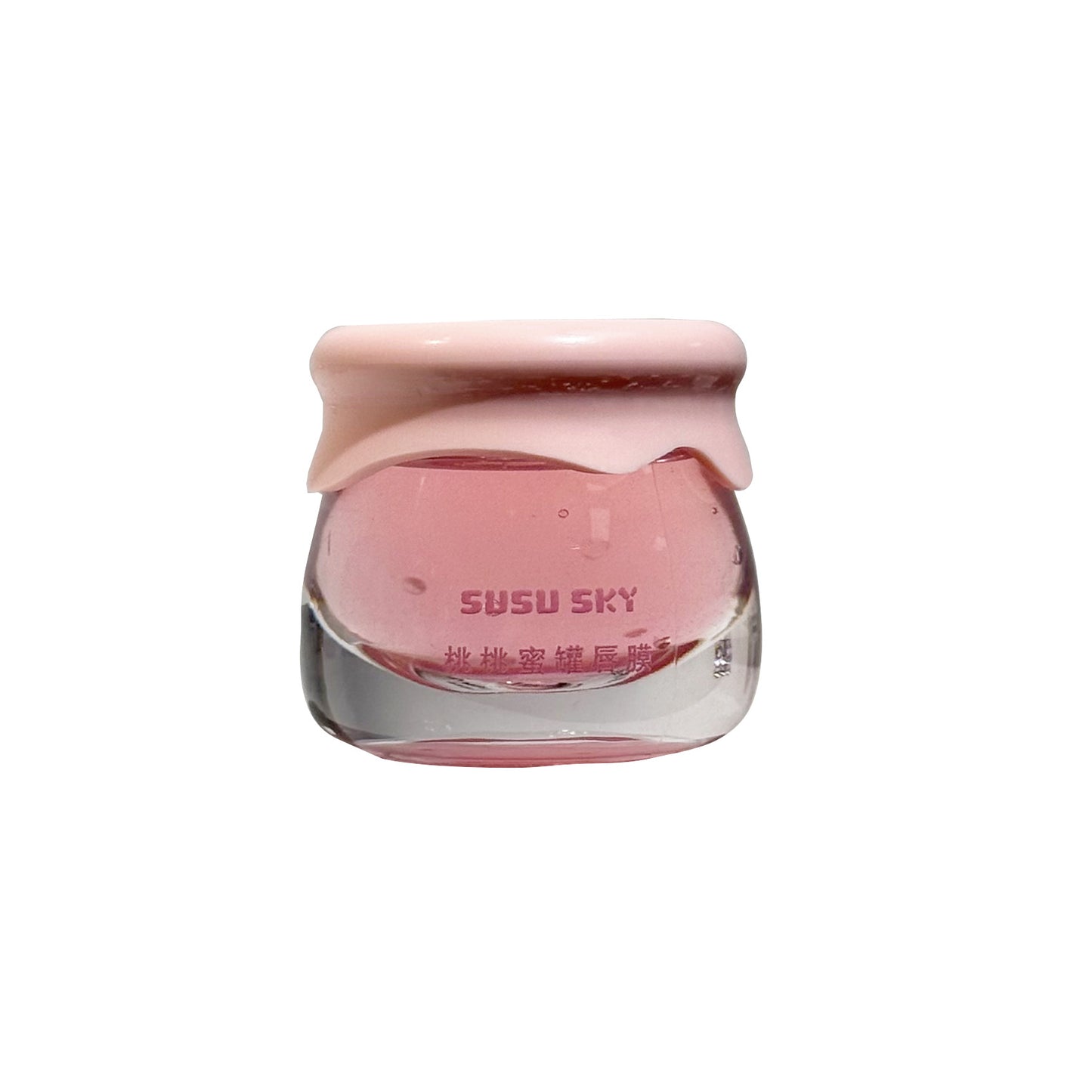 SUSU SKY Peach Honey Pot Lip Makeup Set Moisturizing Hydrating Autumn Winter Anti-Chap Exfoliating Nourishing Repair