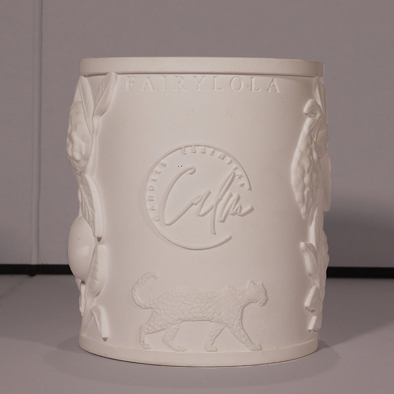 Lily diy Butterfly Rose Scented Candle Empty Cup Souvenir Plaster