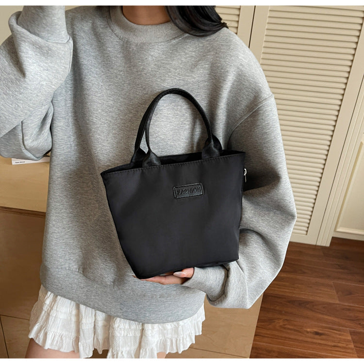 Casual Single Shoulder Crossbody Bag New Model Phone Small Square Bag Versatile Shopping Handbag Lightweight Water-Resistant Nylon Bag