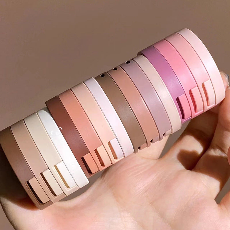 Capel Macaron Three-Layer Sandwich Eyeshadow Pearlescent Matte Flash Contour Earth Color with Mirror Nose Side Shadow