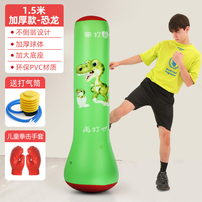 Inflatable Punching Bag Punching Column Standing Sandbag Adult Home Training Equipment Children's Equipment