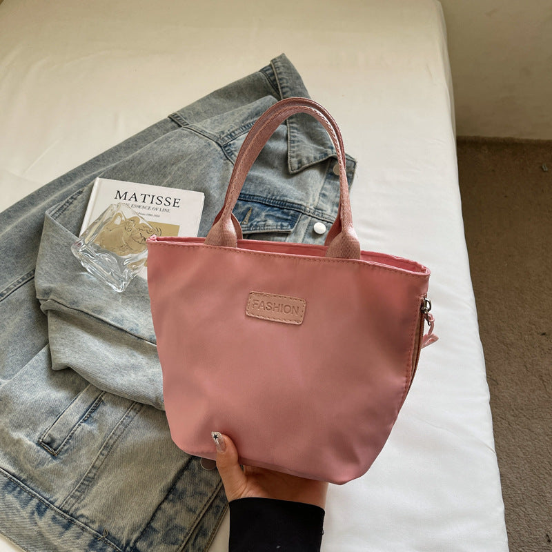 Casual Single Shoulder Crossbody Bag New Model Phone Small Square Bag Versatile Shopping Handbag Lightweight Water-Resistant Nylon Bag