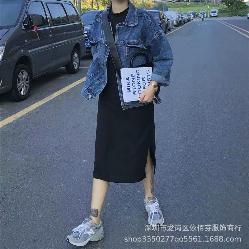 Spring and Autumn Foreign Trade Cross-Border Women's Denim Shirt Trendy Brand Korean Version Street Style Denim Top Women's Export Miscellaneous Denim Jacket