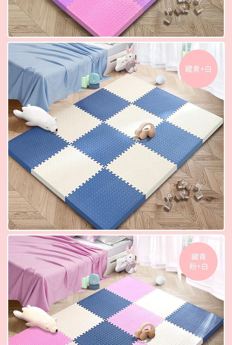 Baby Crawling Mat Large Size Odorless Foam Floor Mat Dormitory Bedroom Interlocking Floor Mat Children's Crawling Mat Plush Carpet
