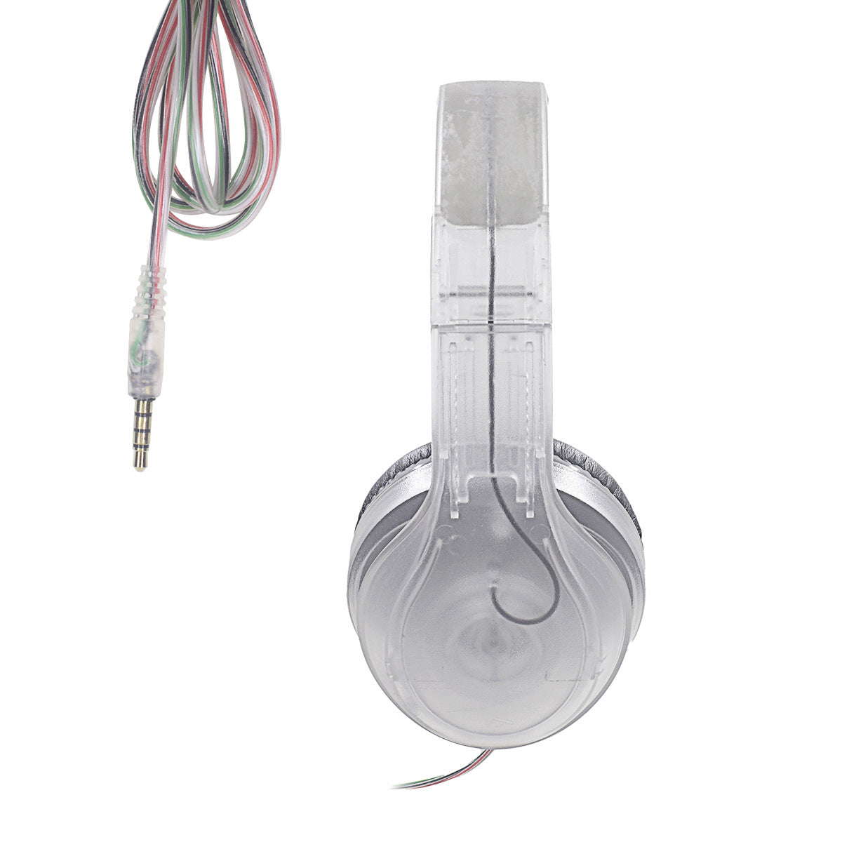 Cross-border New Transparent Headset Bluetooth Earphones Wired Gaming Bluetooth Earphones Noise Cancelling Headset