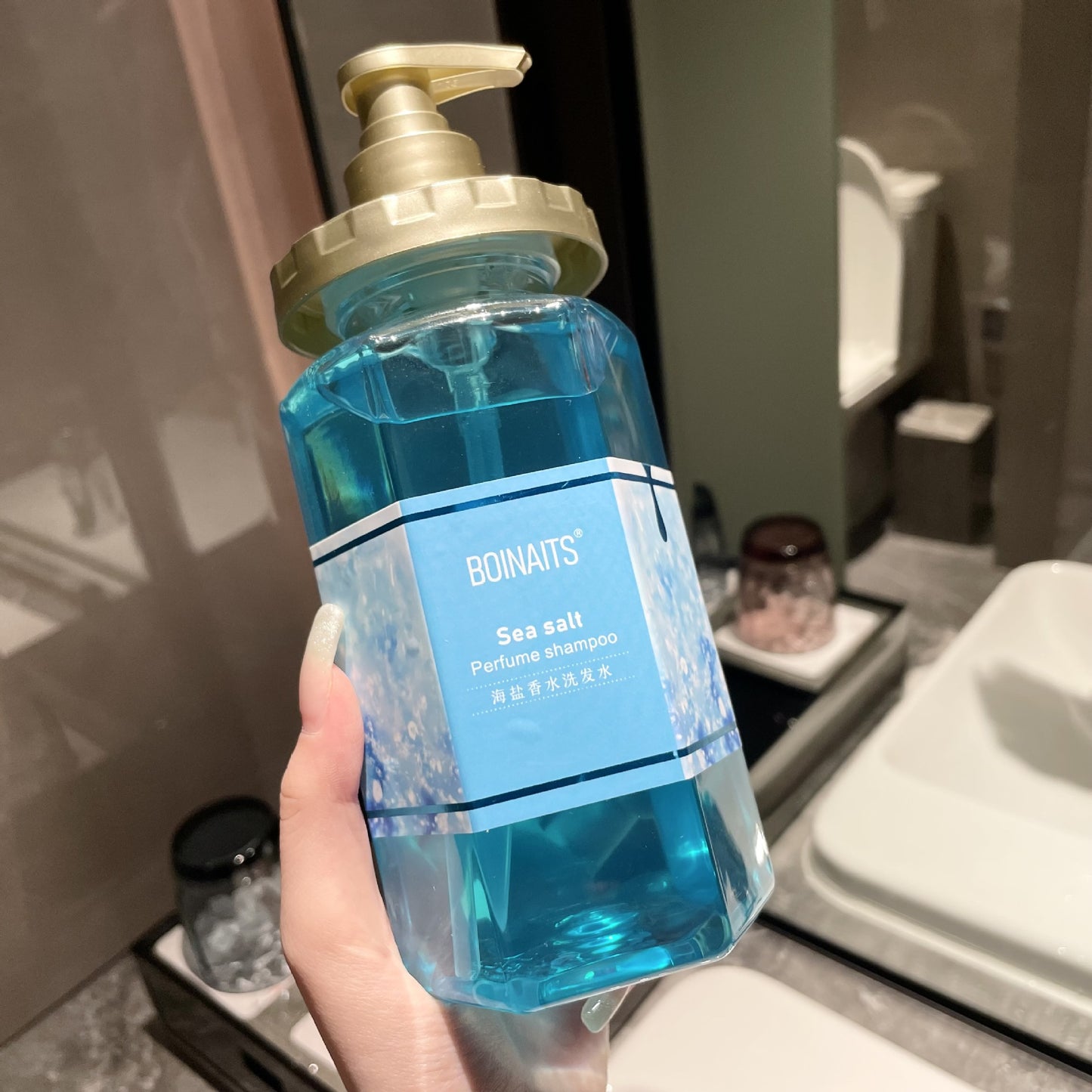 Sea Salt Perfume Wash and Care Three-piece Set Refreshing Oil Control Anti-dandruff Anti-itch Shampoo Conditioner Shower Gel Set