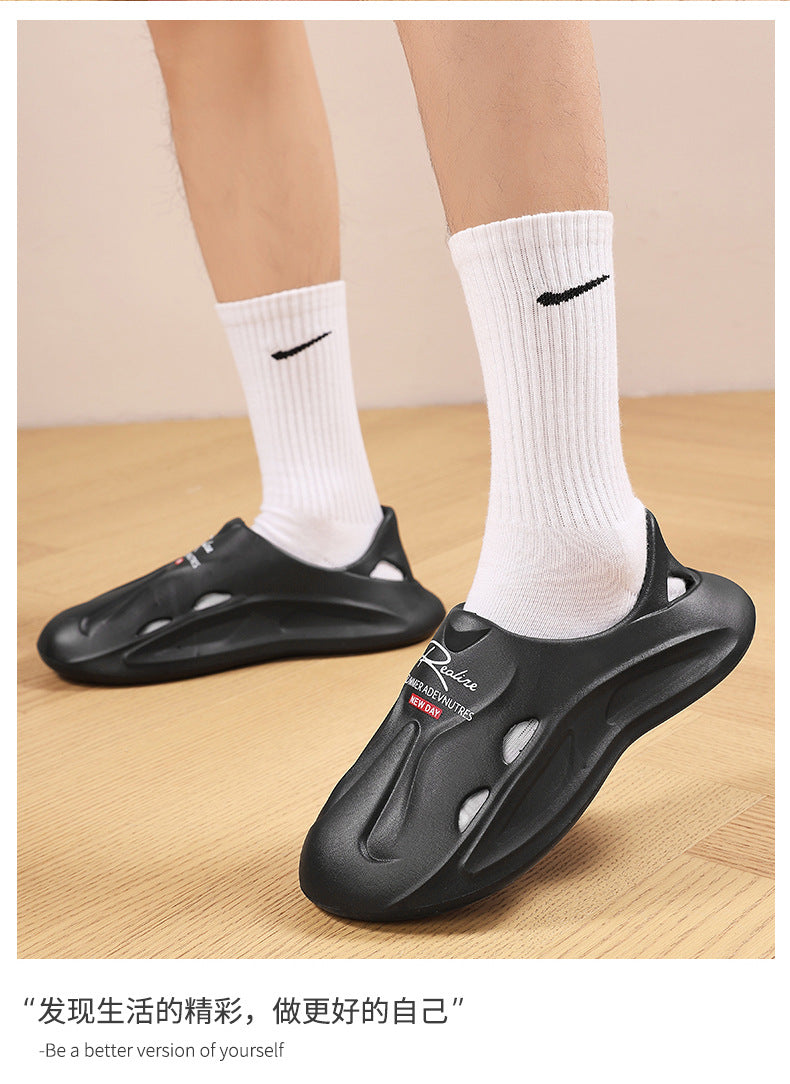 Driving Shoes for Men, Summer New Style Fishing Outdoor Closed-Toe Thick-Soled Non-Slip Odor-Free Sandals for Women