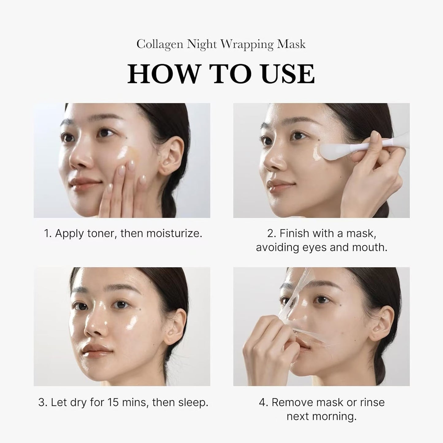 Moisturizing Mask CollagenNightWrappingMask Collagen Peel-off Brightening Skin Tone
