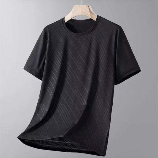 2025Men's Fashion Export New Short Sleeve t Summer Thin Mesh Half Sleeve Sports Quick-Dry Top1Delivery