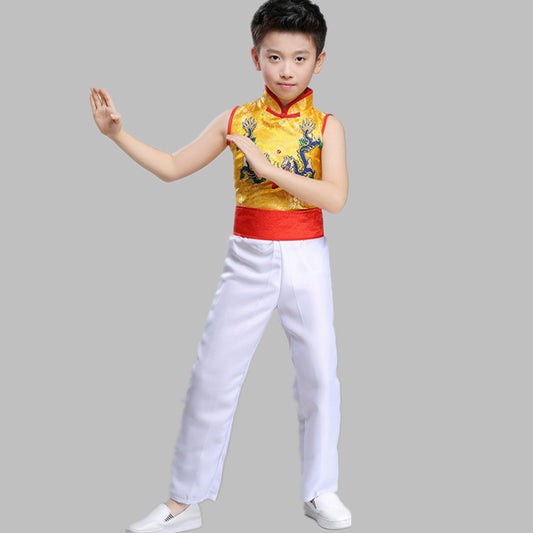 Children's Performance Costumes for Boys and Girls Chinese Style Primary and Secondary School Students Chorus Costumes Princess Dress Puffy Skirt Long Pants Performance Costumes
