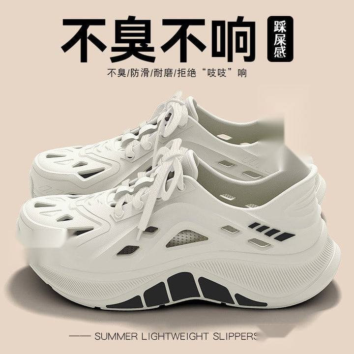 2025新款男涉水鞋防滑透气溯溪鞋凉拖夏厚底外穿防臭开车静音凉鞋