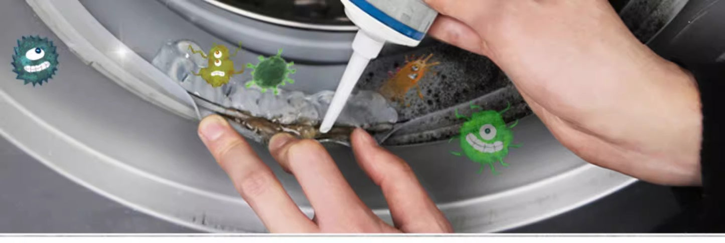 Household Mold Remover for Washing Machine, Anti-Mold Stain Remover for Toilets, Kitchen Sink, Mold Gel for Mildew and Mold Removal