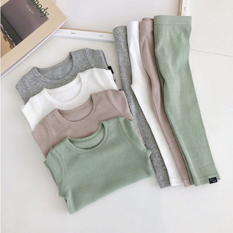 Baby Kids Pajamas Sets Cotton Boys Sleepwear Suit Autumn Gir