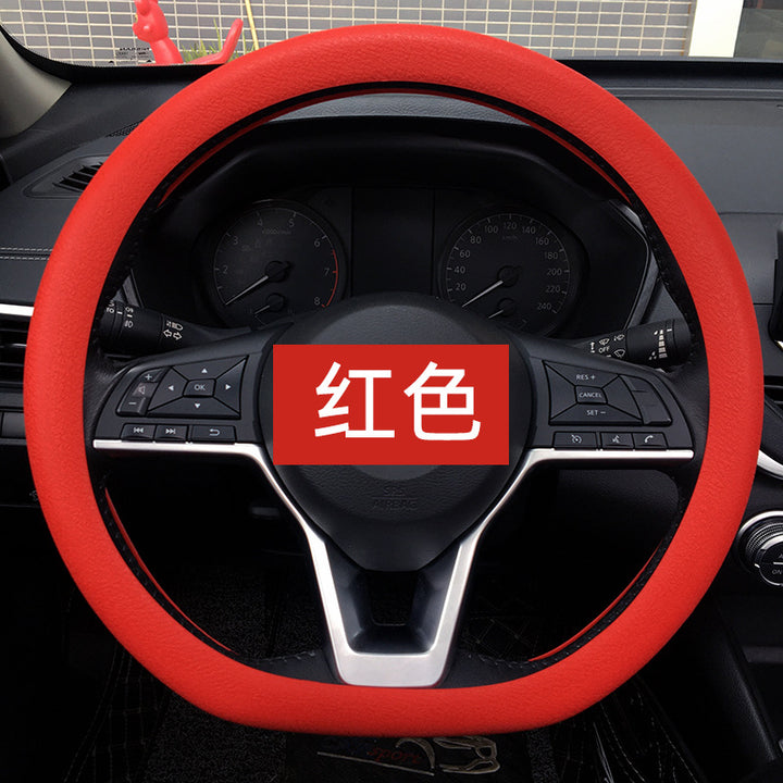Wholesale Drop Shipping Silicone Steering Wheel Cover Car Thind Odorless Grip Cover Drop Shipping Summer
