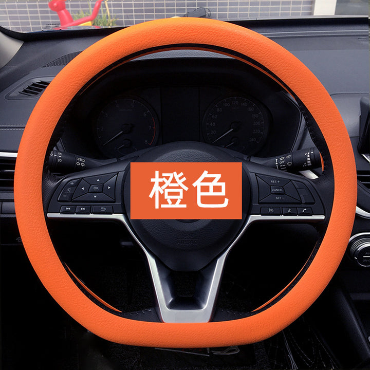 Wholesale Drop Shipping Silicone Steering Wheel Cover Car Thind Odorless Grip Cover Drop Shipping Summer