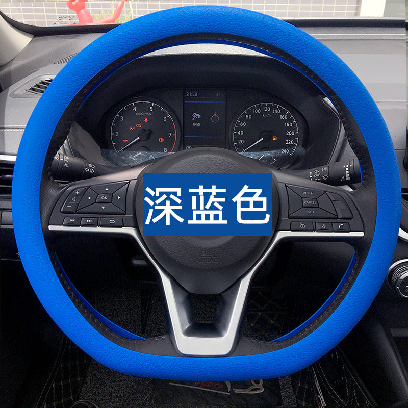 Wholesale Drop Shipping Silicone Steering Wheel Cover Car Thind Odorless Grip Cover Drop Shipping Summer