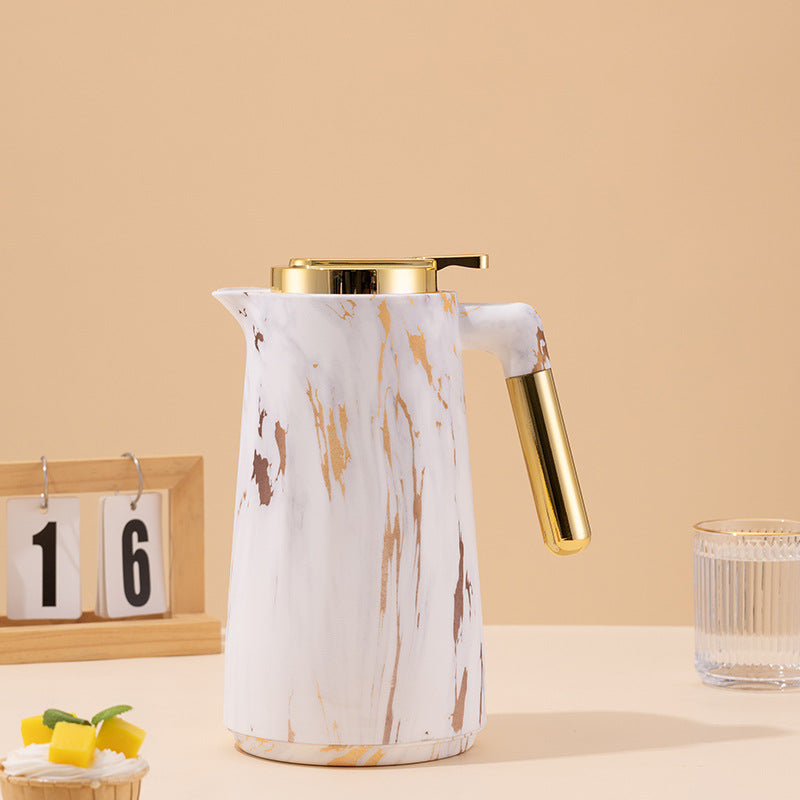 Cross-Border Insulated Kettle Household Glass Inner Liner Warm Kettle Simple Office Coffee Large Capacity Hot Water Kettle Insulated Water Kettle