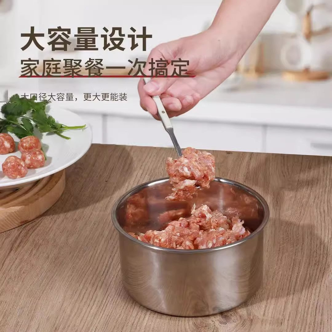 Stainless Steel Press Meatball Maker Household Creative Hand-Pressed Meatball Maker Can Make at Once6个