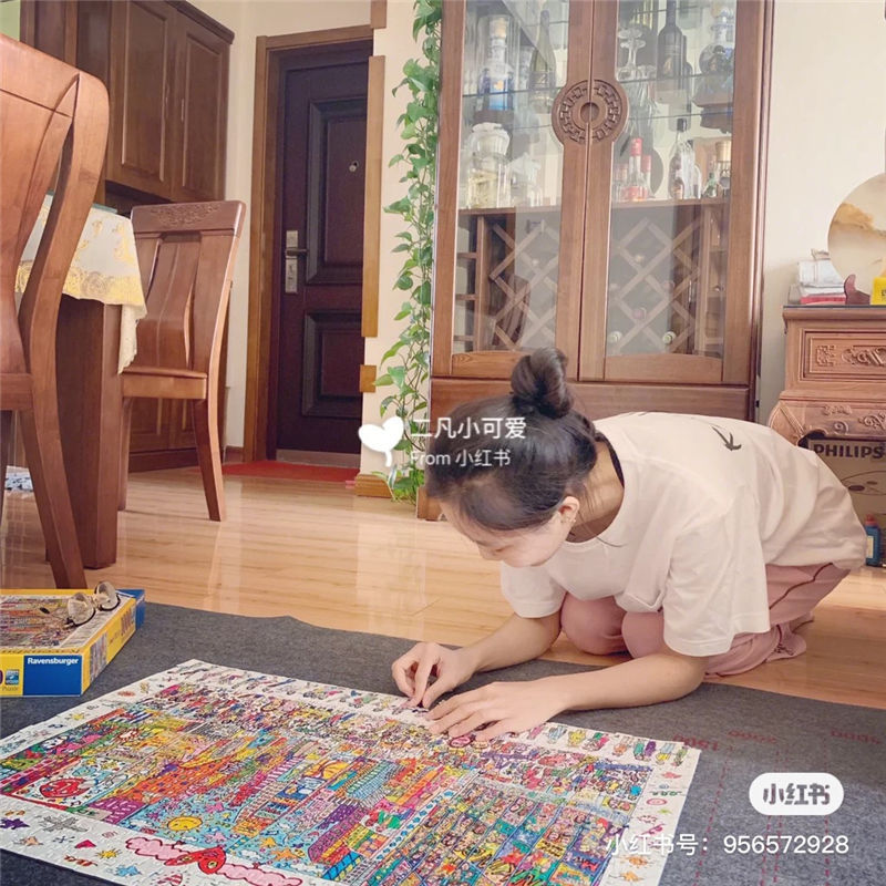It is said that only20%People can put it together in one go And you? Times Square Puzzle1000Piece0.9kg