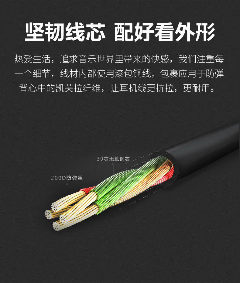 Factory Direct Sale Over-Ear Headphones Wired Sports Music Control with Microphone Universal for Computer and Mobile Phone