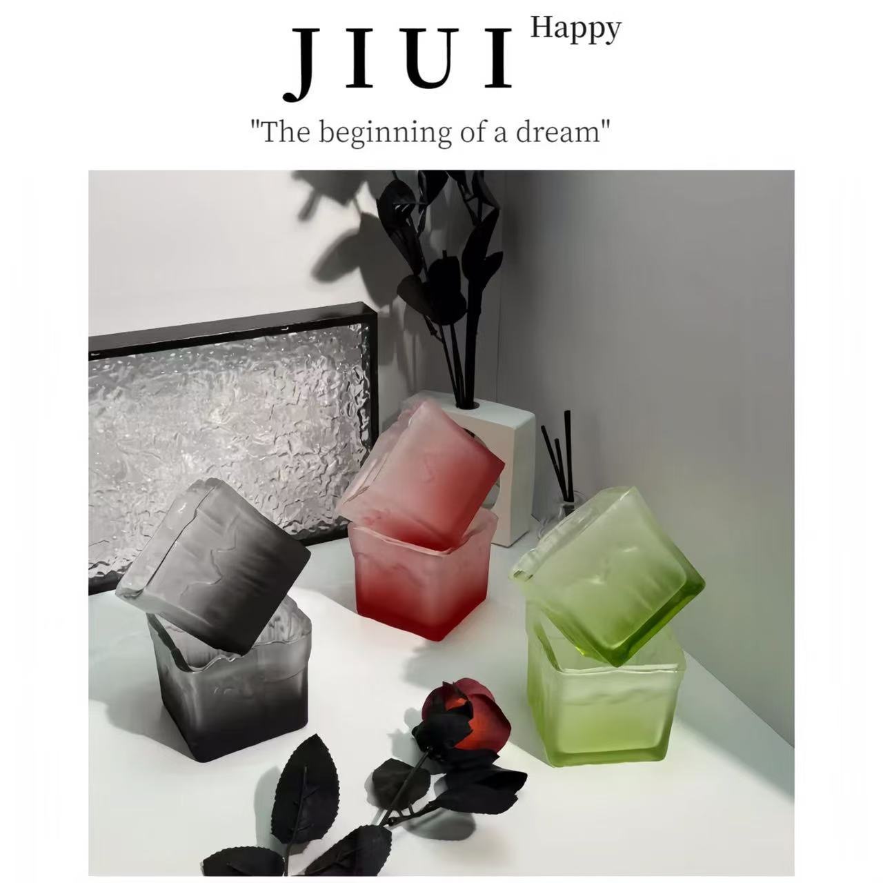 ins Fashionable Classic Creative Home Bedroom Hotel Office Trendy Glacier Glass Ashtray