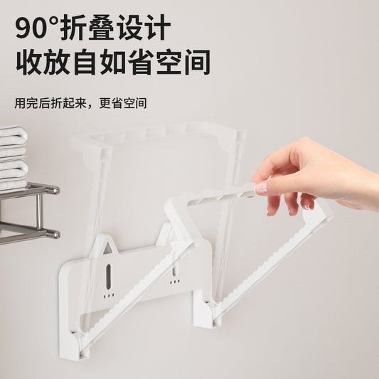 Washbasin Rack Hook No-Drill Kitchen Wall-Mounted Storage Rack Home Bathroom Wall-Mounted Basin Organizer Shelf