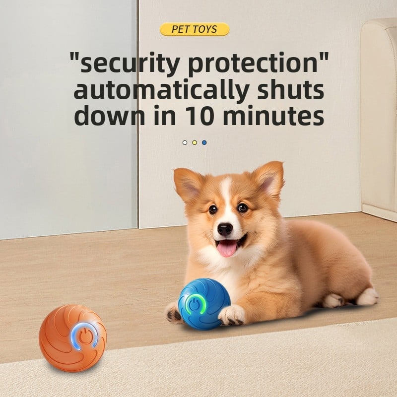 Dog Toy Rolling Ball Electric Gravitational Jumping Pet Relieving Boring Intelligent Companion Bite Resistant